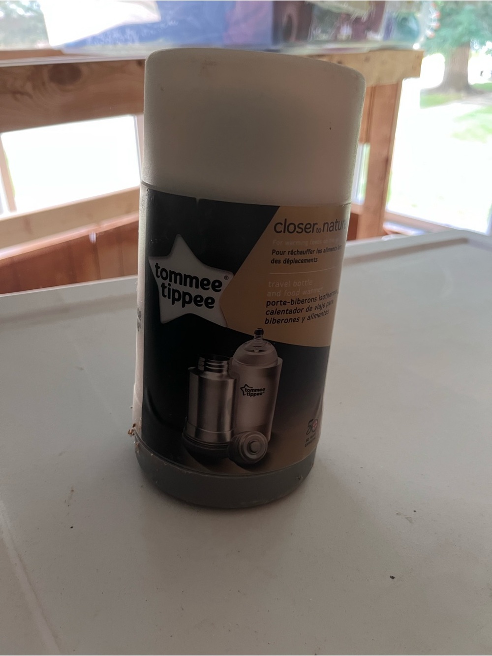 Tommee Tippee Beige and Gray Travel Bottle Warmer